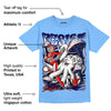 Powder Blue 9s DopeSkill Sky Blue T-shirt Resist Graphic