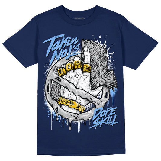 Georgetown 6s DopeSkill College Navy T-shirt Takin No L's Graphic