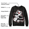 Black and White 14s DopeSkill Sweatshirt Bear Steals Sneaker Graphic