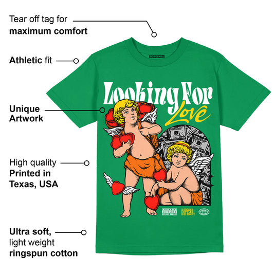 Green Collection DopeSkill Green T-shirt Looking For Love Graphic