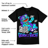 Aqua 6s DopeSkill T-Shirt Born To Be Rich Graphic