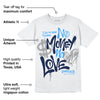 AJ Spizike White Obsidian DopeSkill T-Shirt No Money No Love Typo Graphic