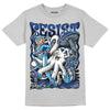 Jordan 13 Retro French Blue DopeSkill Light Steel Grey T-shirt Resist Graphic Streetwear