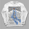 Jordan 12 Stealth DopeSkill Long Sleeve T-Shirt Thunder Dunk Graphic Streetwear - White 