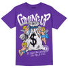 PURPLE Sneakers DopeSkill Purple T-Shirt Money Bag Coming Up Graphic Streetwear