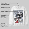 Summit White Navy 4s DopeSkill Sweatshirt Mystery Ghostly Grasp Graphic