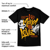 Goldenrod Dunk DopeSkill T-Shirt No Money No Love Typo Graphic