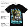 Aqua 5s DopeSkill T-Shirt Black King Graphic