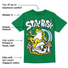 Lucky Green 5s DopeSkill Green T-shirt Stay Busy Graphic