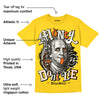 Vivid Sulfur 4s DopeSkill Yellow T-shirt Money Don't Lie Graphic