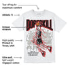 Red Taxi 12s DopeSkill T-Shirt Thunder Dunk Graphic