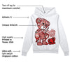 Dune Red 13s DopeSkill Hoodie Sweatshirt Broken Heart Graphic