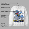 Midnight Navy 5s DopeSkill Sweatshirt Born To Be Rich Graphic