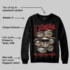 Flu Game 12s DopeSkill Sweatshirt The Mouth With No Droughts Graphic