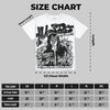 Dunk Panda White Black Oversize Print 'No Money No Lust' DopeSkill Graphic T-shirt