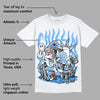 Powder Blue 9s DopeSkill T-Shirt Chillin Graphic