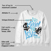 Legend Blue 11s DopeSkill Sweatshirt No Money No Love Typo Graphic