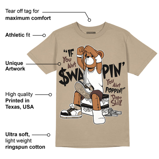 Latte 1s DopeSkill Medium Brown T-shirt If You Aint Graphic