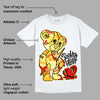Yellow Snakeskin 11s DopeSkill T-Shirt Broken Heart Graphic
