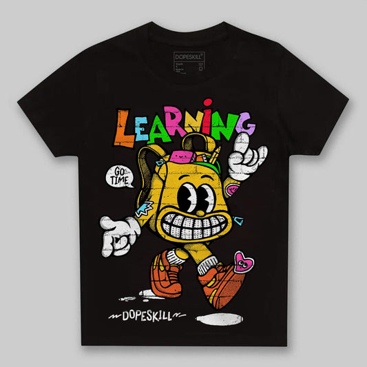 Yellow Sneakers DopeSkill Toddler Kids T-shirt Learning Graphic Streetwear - black