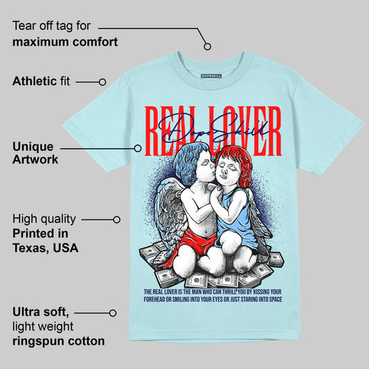 Dunk Glacier Blue DopeSkill Chambray T-shirt Real Lover Graphic