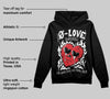 Black Cement 3s DopeSkill Hoodie Sweatshirt Crying Heart Graphic