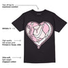 Dunk Low Pink Foam DopeSkill T-Shirt Heart AJ 1 Graphic