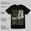 Medium Olive 3s DopeSkill T-Shirt Real Ones Move In Silence Graphic