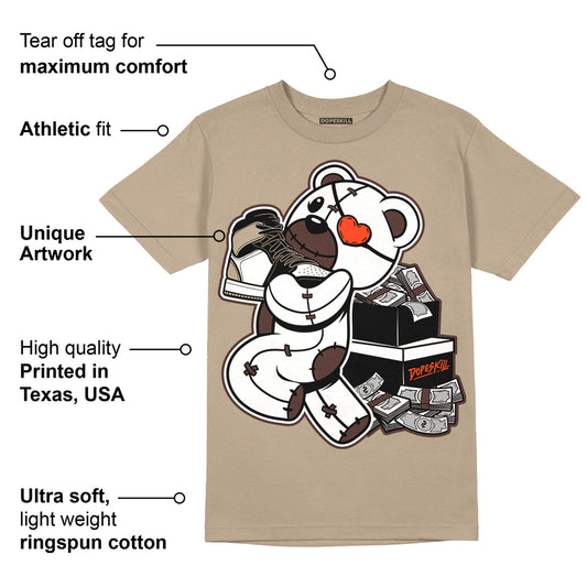 Latte 1s DopeSkill Medium Brown T-shirt Bear Steals Sneaker Graphic