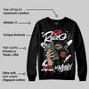 Black and White Collection DopeSkill Sweatshirt Rolling in Money Graphic