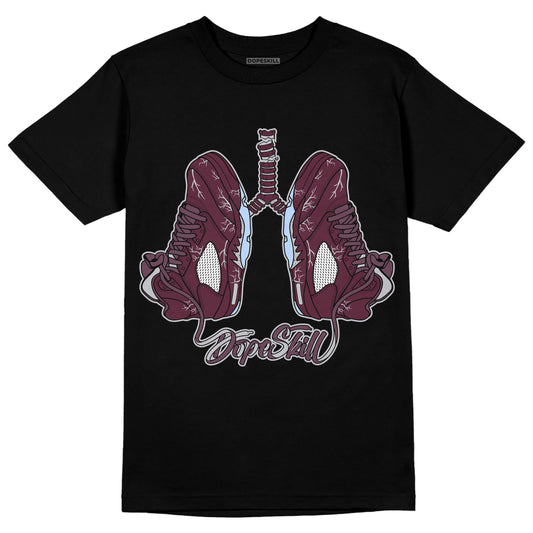 Jordan 5 Retro Burgundy (2023) DopeSkill T-Shirt Breathe Graphic Streetwear - Black 