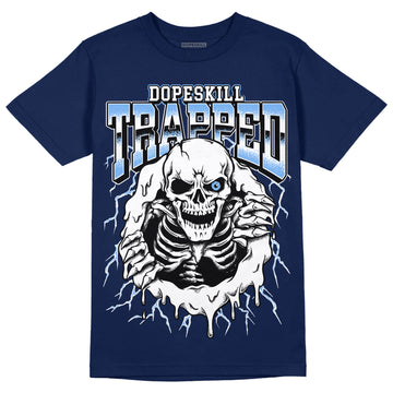 AJ 6 Midnight Navy DopeSkill T-shirt Trapped Halloween Graphic