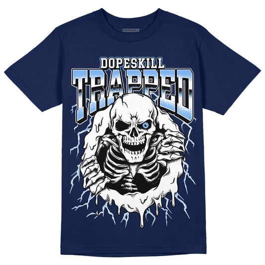 AJ 6 Midnight Navy DopeSkill T-shirt Trapped Halloween Graphic