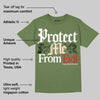 Medium Olive 1s DopeSkill Olive T-shirt Protect Me From Evil Graphic