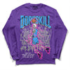 Jordan 13 Court Purple DopeSkill Purple Long Sleeve T-Shirt Thunder Dunk Graphic Streetwear 