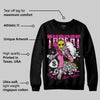 Rick RO Pink Leather Sneakers DopeSkill Sweatshirt Threat Graphic