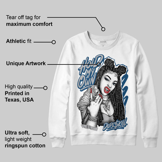 French Blue 12s DopeSkill Sweatshirt New H.M.O Graphic