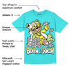 Cyan Burst 9060 DopeSkill Virtual Blue T-Shirt Born To Be Rich Graphic