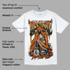 Orange Black White DopeSkill T-Shirt Life or Die Graphic