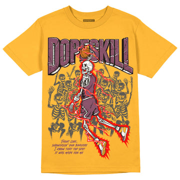 Jordan 1 Retro High OG Brotherhood DopeSkill University Gold T-shirt Thunder Dunk Graphic Streetwear 