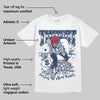 Summit White Navy 4s DopeSkill T-Shirt Threat Graphic