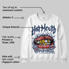 Summit White Navy 4s DopeSkill Sweatshirt Hot Mouth Graphic