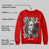 Bred Velvet 11s DopeSkill Red Sweatshirt Money Don't Lie Graphic