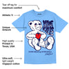 Powder Blue 9s DopeSkill Sky Blue T-shirt Love Kills Graphic