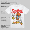Orange Black White DopeSkill T-Shirt Self Made Graphic