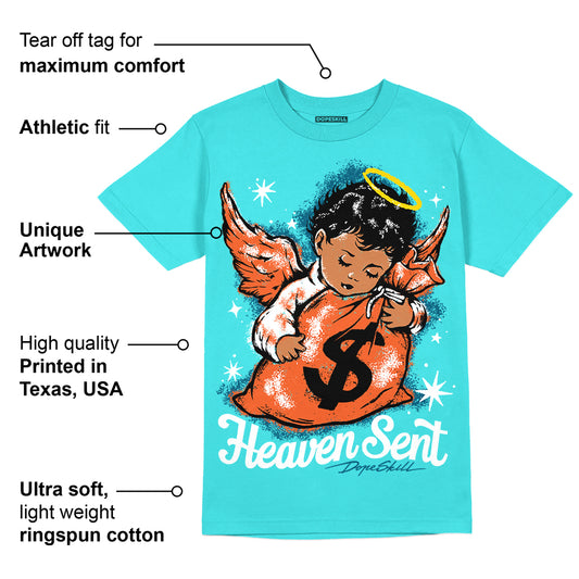 Dunk Dolphins DopeSkill Tahiti Blue T-shirt Heaven Sent Graphic