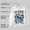 Blue Suede 40s DopeSkill Sweatshirt Crying Heart Graphic