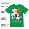 Lucky Green 5s DopeSkill Green T-shirt Love Kills Graphic