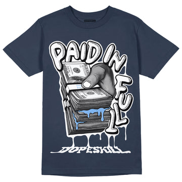 Jordan 6 Midnight Navy DopeSkill T-shirt Paid In Full Graphic Streetwear 