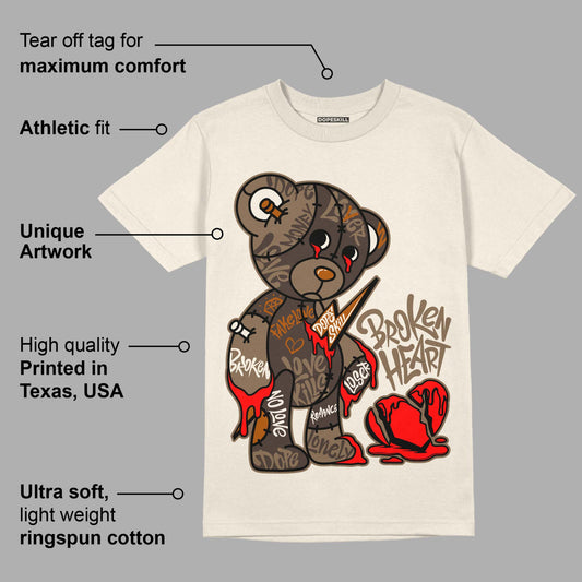 AJ 1 Low OG “Reverse Mocha” DopeSkill Sail T-shirt Broken Heart Graphic